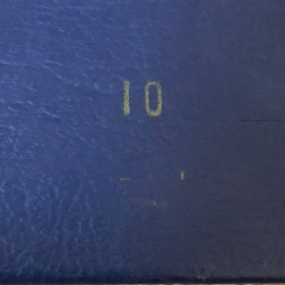 VTG Navy Blue Silver Tone Logo Belt Fashionable Size Small - Picture 7 of 9